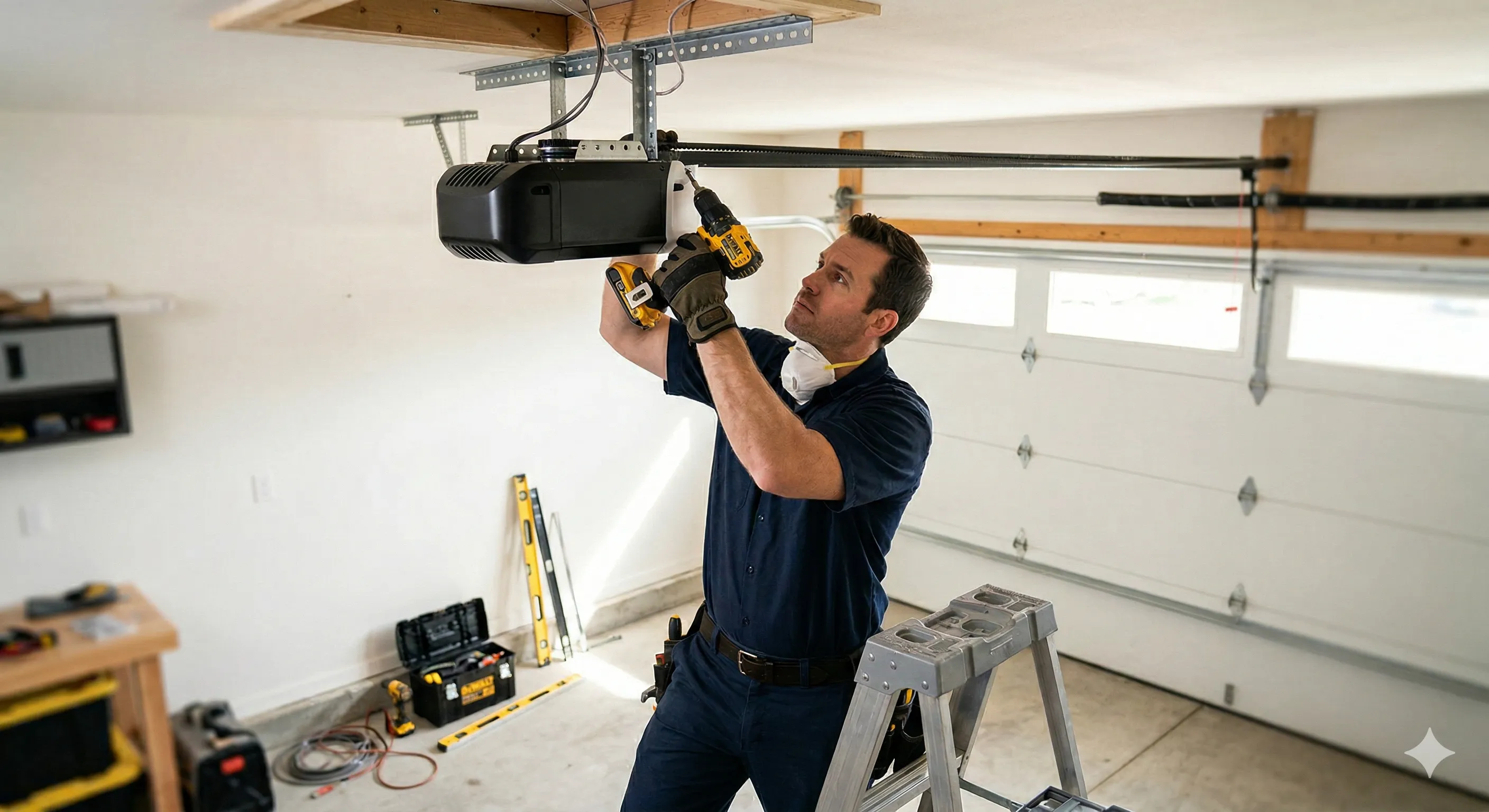 Garage door opener installation and repair by Cornerstone Doors